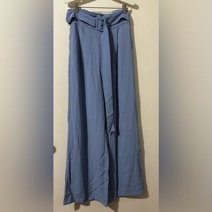 Shein Women's High Waisted Belted Pleated Gentle & Elegant Wide Leg Pants